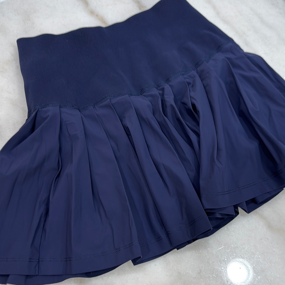 Wilson Blue Bubble Mini Skirt Ruffled Casual